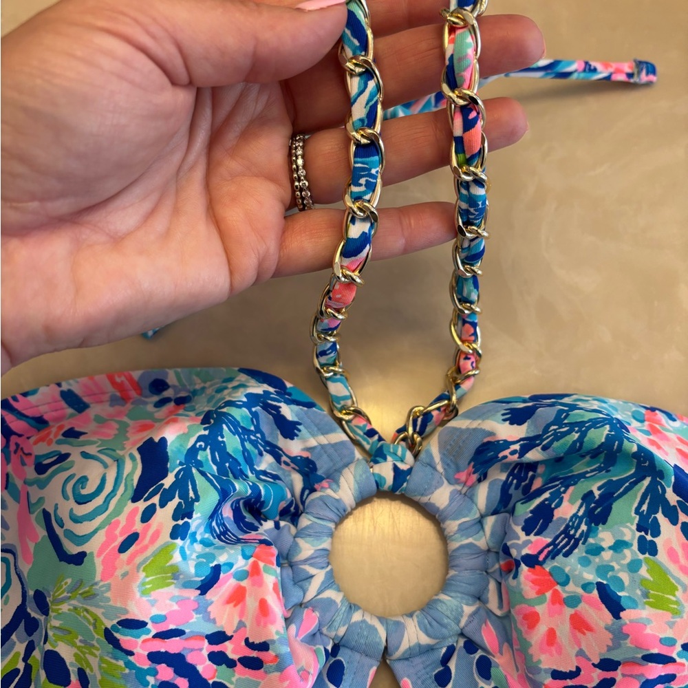 Lilly Pulitzer Bikini Set Multi Hidden Treasure size 10 - Picture 8 of 11